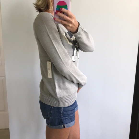 Grey Pixel Dog Sweater - Picture 5 of 8